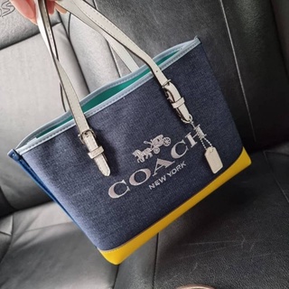 COACH C4085 MOLLIE TOTE 25 IN COLORB LOCK กระเป๋าทรงโท้ท ขนาดมินิไซส์