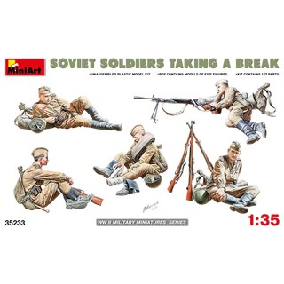 โมเดลฟิกเกอร์ทหาร MiniArt 1/35 MI35233 Soviet Soldiers Taking A Break