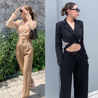 Casuall crop suit สูทเรียบหรูแมทง่ายเข้ากับทุกชุด