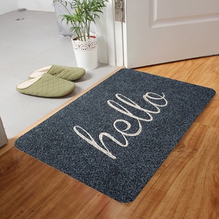 Eogoe พรมปูพื้น กันลื่น ลาย Welcome Hello Doormat สําหรับบ้าน ห้องครัว