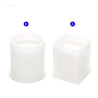 แม่พิมพ์ซิลิโคนเรซิ่นทรงสี่เหลี่ยมสีแดงสําหรับทําเครื่องประดับ Diy
