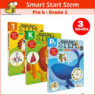 (มีขายแยกเล่ม)  แบบฝึกหัดภาษาอังกฤษ Smart Start STEM Books ชุด 3 เล่ม ที่จะช่วยให้เด็กๆ สนุกไปกับวิทยาศาตร์ อายุ 4-7 ปี