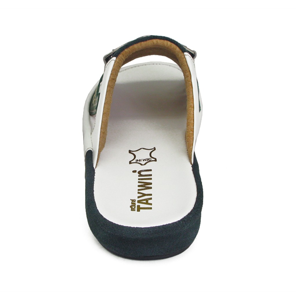 TAYWINแท้ เทวินทร์แท้ รองเท้าแตะ SKF-94 Size37-47 หนังนิ่มขี้ม้า/ขาว/กลับเขียว