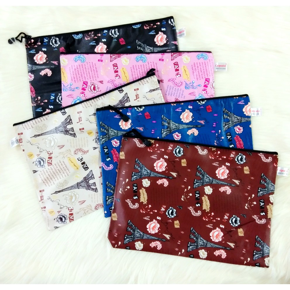 B4 โฟลเดอร์ซิป Paris Motif H-345