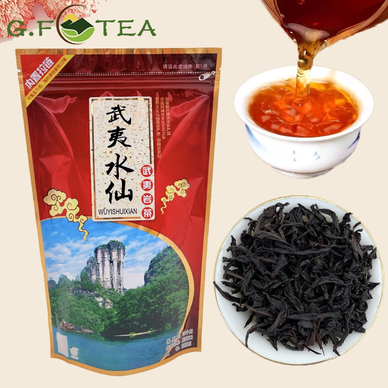 ชาจุ๋ยเซียน ชาสุ่ยเซียน 武夷 水仙茶 100g-500g  สีน้ำตาล รสนุ่มไม่ขม หวานนุ่มในลิ้งคอ