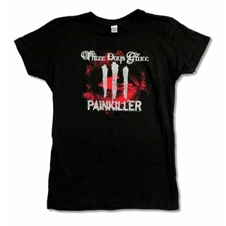 เสื้อวินเทจผญ เสื้อยืดสีขาว เสื้อยืด พิมพ์ลาย THREE DAYS GRACE PAIN KILLER S JUNIORS สําหรับผู้ชาย