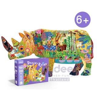 Mideer 5+ จิ๊กซอว์ลายแรดไรโนขนาดใหญ่ Large Animal-Shaped Puzzle Dream Rhinoceros MD3171 มิเดียร์