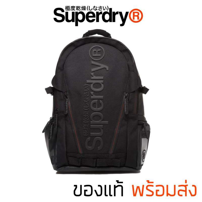 กระเป่าเป้ Superdry Buff Tarp Backpack - Black ของแท้ ส่งจากไทย รุ่นนี้กันฝน 100 %