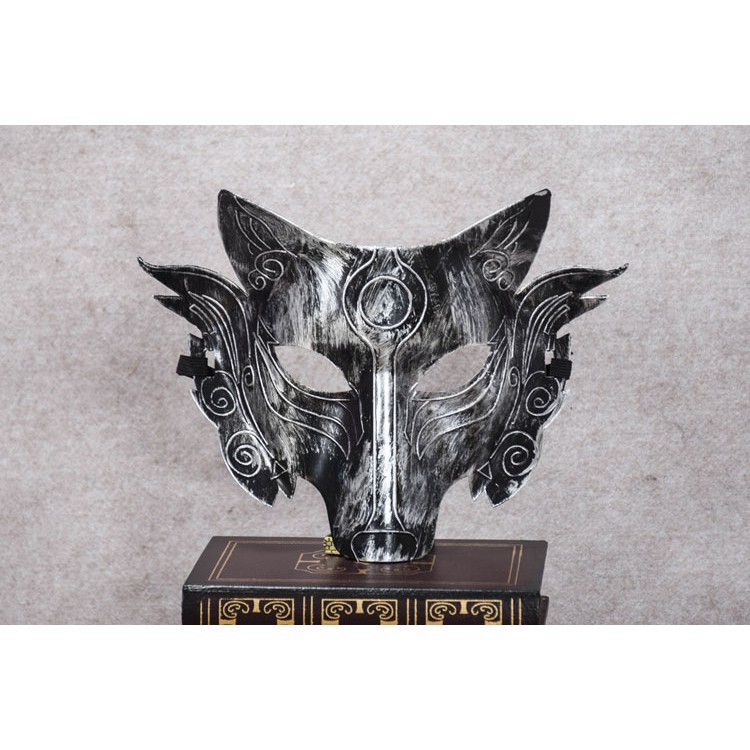 Wolf Head Halloween Mask - FUR WOLF MASK-Wolf Head Masquerade Mask สําหรับโอกาส
