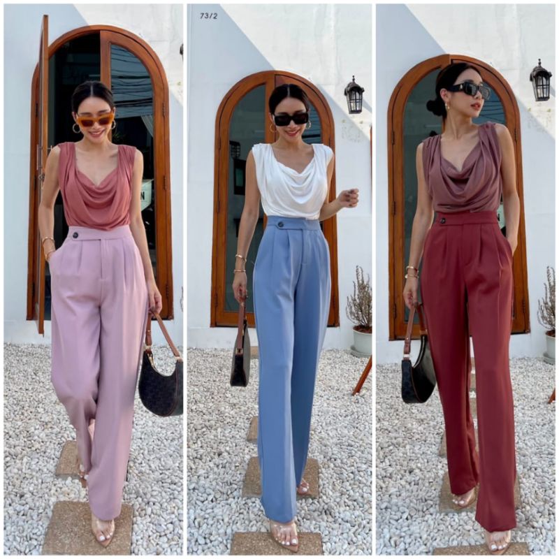 Ready New Promthong hw kulot นําเข้ากางเกงแฟชั่นสตรี กทมนําเข้า bkk