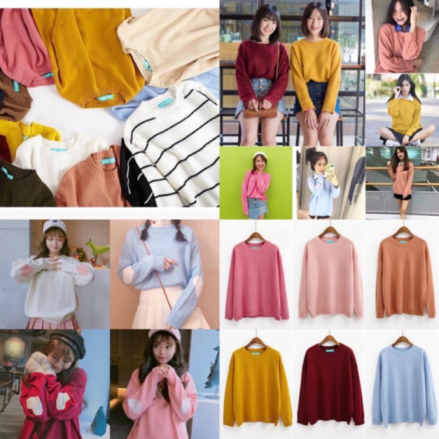 พร้อมส่ง🔥 เสื้อสเวตเตอร์ไหมพรม ป้าย miss sumey แท้ 100% (ฟรีไซซ์) งานนำเข้าจากเกาหลี
