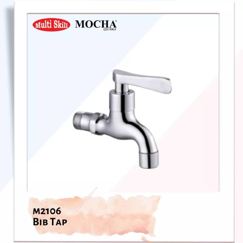 MOCHA Bib Tap ทองเหลือง M2106 Mocha Italy 2106 Wall Tap