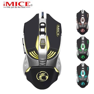 เมาส์เกมมิ่ง iMICE V5 3200dpi Optical Programmable Gaming Mouse USB Wired Games Mouse Mice Desktop Laptop