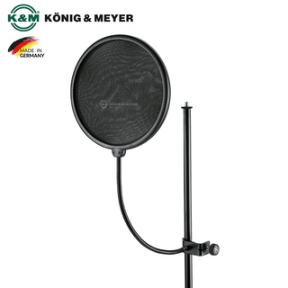 K&amp;M 23966 Popkiller แผ่นกันลม / Pop Filter เส้นผ่านศูนย์กลาง 20 ซม. มาพร้อมคอห่านและขาจับยึดในตัว (Model: 23966-000-55) ** Made in Germany **