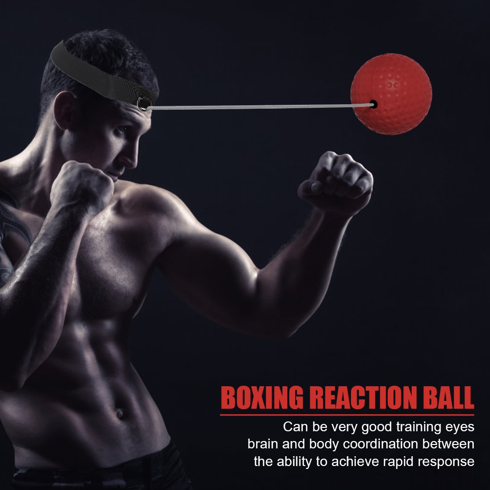 มวยBoxing Reflex Speed Punch Ball Muay Thai Hand Eye Training Ball with