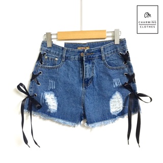 👖Chic a jeans (รุ่นสายริบบิ้น)