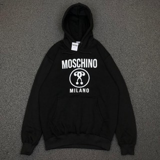 Moschino เสื้อแจ็กเก็ตกันหนาว มีฮู้ด MILANO คุณภาพดี