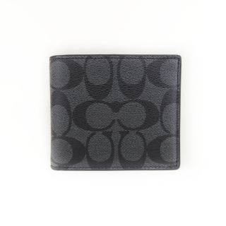 กระเป๋าสตางค์ผู้ชาย COACH F74993 COMPACT ID WALLET IN SIGNATURE