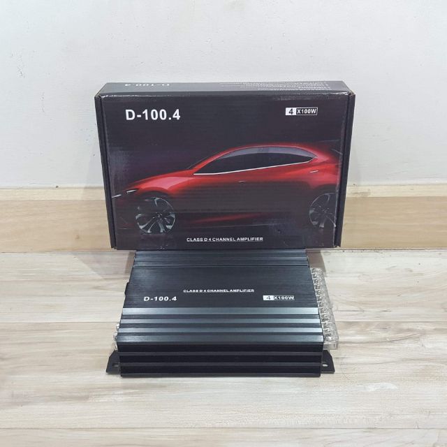 เพาเวอร์แอมป์ Class D 4 channel ขับลำโพงเสียงกลางได้ 16 ดอก
