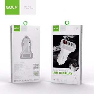 Golf รุ่นC10 หัวชาร์จรถ3.4a Outo Charger LED DISPLAY