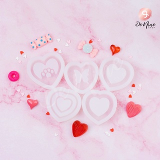 แม่พิมพ์เรซิ่นเขย่ารูปหัวใจ Resin Heart Shaker Mold แม่พิมพ์หัวใจ แม่พิมพ์ Heart Shaker