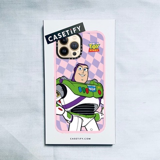 Casetify X Disnep PIXAR TOY STOORY Buzz Lightyear เคสนิ่ม สีชมพูอ่อน IPhone 14 13 12 11 Pro MAX Mini XS MAX XR X SE 6 6S 7 8 Plus