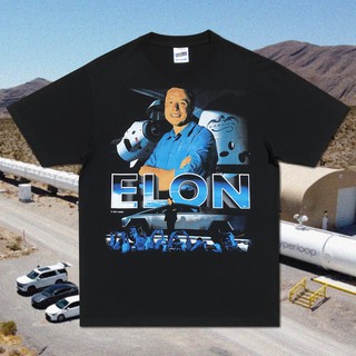 เสื้อยืดผ้าฝ้ายพิมพ์ลายแฟชั่นHomeward Bound เสื้อยืดคอกลม Elon Musk