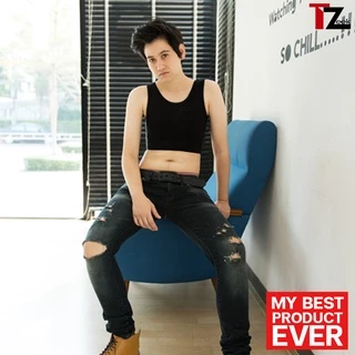 เสื้อกล้ามทอมทีซีค เสื้อกล้ามทอมครึ่งตัวเพิ่มฟังก์ชั่นการจัดเก็บหน้าอก รุ่น TZ896