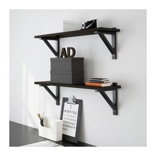 EKBY LAIVA ชั้นวางของติดผนัง Shelf 24*59 cm (ดำ)