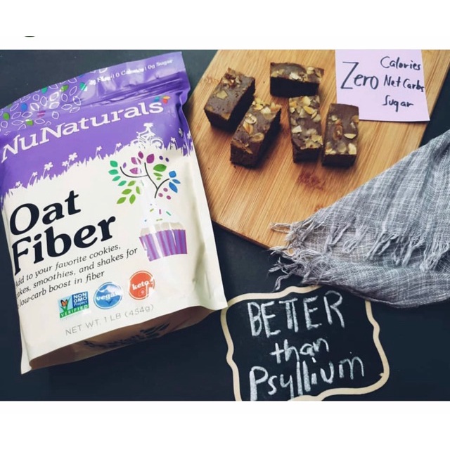 [🚚พร้อมส่ง] Oat Fiber โอ๊ต ไฟเบอร์  ♥keto friendly ♥ , NuNaturals,  454 กรัม