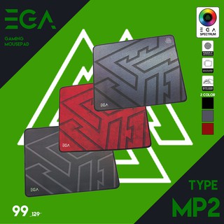 EGA MOUSEPAD MP2 (BLACK/GREY/RED) แผ่นรองเมาส์เกมส์มิ่ง EGA