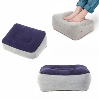 【บลูไดมอนด์】Soft Footrest Pillow PVC Portable Inflatable Foot Rest Folding Air Pillow Cushion Travel Office Home Leg Up