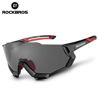 Rockbros แว่นตากันแดดสําหรับผู้ชายผู้หญิงเลนส์ Polarized 5 เลนส์เหมาะกับการขี่รถจักรยาน