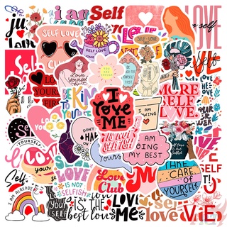 ❉ สติกเกอร์ Self Love Slang Series 01 สําหรับติดตกแต่ง ❉ สติกเกอร์แฟชั่น กันน้ํา DIY 50 ชิ้น/เซต