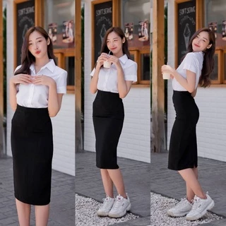 พร้อมส่ง💎กระโปรงทรงเอนักศึกษา ทรงเอ ความยาว 28" เอว24-34