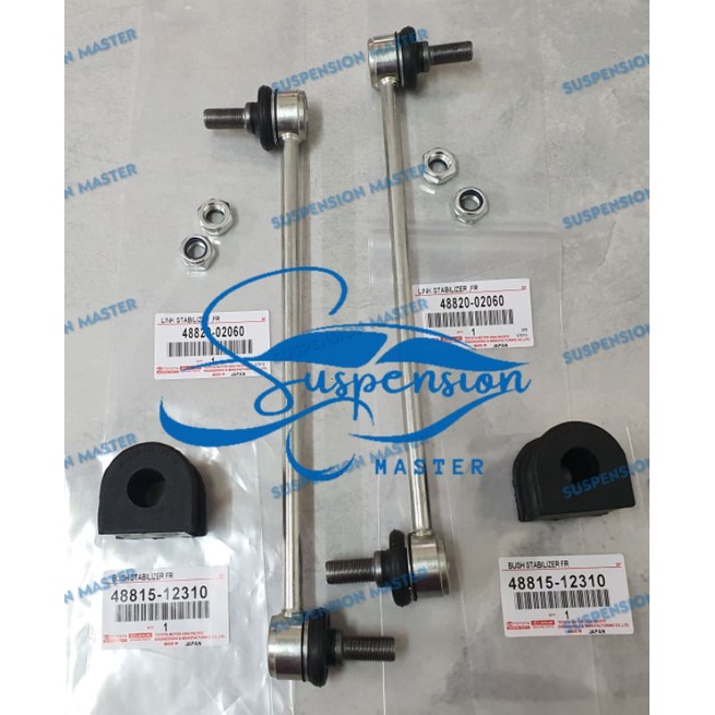 4 IN 1 SET -FRONT STABILIZER BUSH/ LINK -TOYOTA ALTIS ZZE121/ZZE122/ZZE141 /ZZE142/ZRE141/ZRE142/ZRE