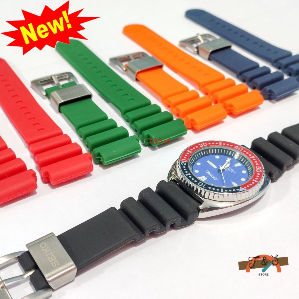 Kuy STRAP RUBBER WATCH STRAP SEIKO 22MM SEIKO DIVER DIVERS Z22.โจส