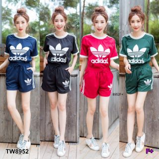 TW8952-Set 2 ชิ้น เสื้อ  +กางเกงขาสั้น