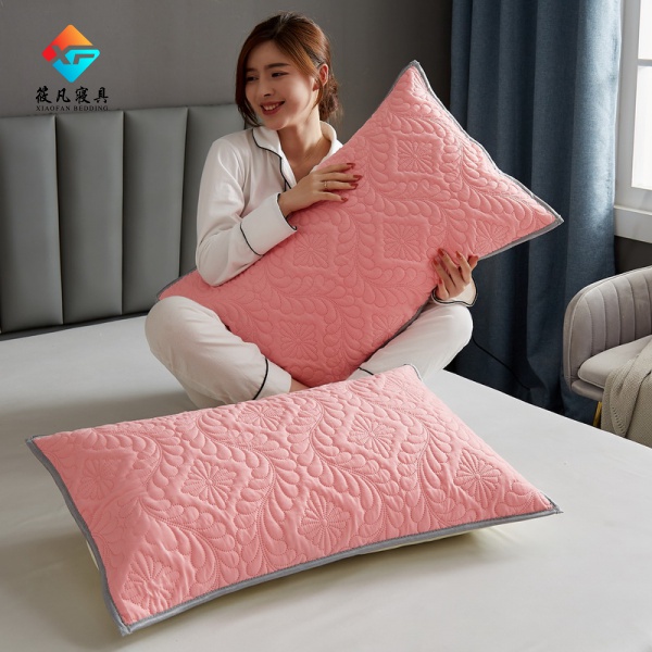 ปลอกหมอนกันน้ำ 100% ผ้านวมหนา สีทึบ ถนอมผิว และระบายอากาศได้ดี 20 *30 นิ้ว(48 * 74 ซม.)