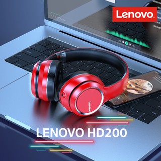 Lenovo HD200 หูฟังบลูทูธ Headphone 300 mAh Bluetooth 5.0 หูฟังแบบครอบหู หูฟังบลูทูธไร้สาย