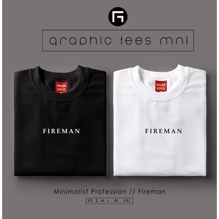 กราฟิก Tees MNL GTM มินิมอลอาชีพพนักงานดับเพลิงเสื้อที่กําหนดเองเสื้อยืด Unisex สําหรับผู้หญิงแ e*)