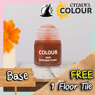 (Base) CATACHAN FLESHTONE : Citadel Paint แถมฟรี 1 Floor Tile