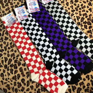 New! Long Check sock มี4สี Free size ของใหม่!