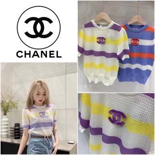 เสื้อยืดไหมพรม CHANEL TOP KNIT