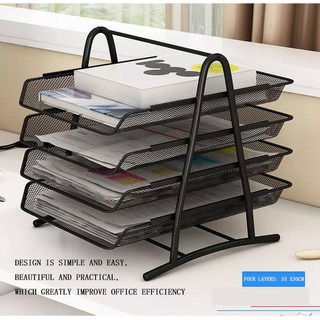 ชั้นวางเอกสาร  A4 4ชั้น Document Basket Tray