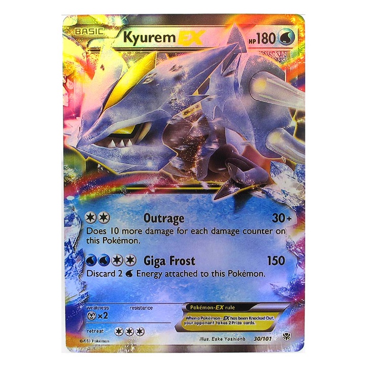 Kyurem EX 30/101 คิวเรม Pokemon Matt Card ภาษาอังกฤษ