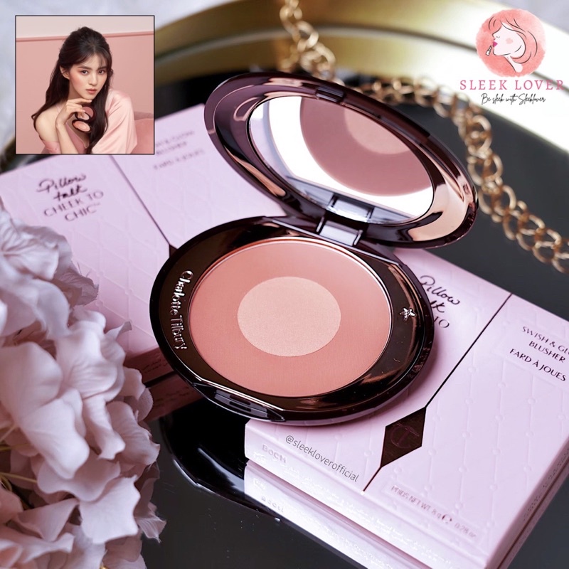 [เหลือ 1,192.- "เก็บโค้ดทักแชท"] พร้อมส่ง&แท้ Charlotte Tilbury Cheek to Chic Pillow Talk Blush