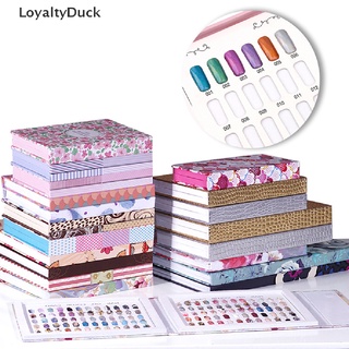 ใหม่ Loyaltyduck สมุดโชว์ยาทาเล็บเจล การ์ดชาร์ต สําหรับตกแต่งเล็บ