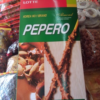 Lotte Pepero เปเปโร่ กล่องใหญ่  รสอัลมอนด์