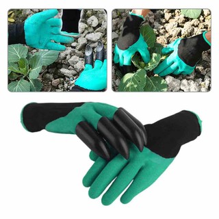 Garden Genie Gloves ถุงมือ ขุดดิน พรวนดิน ถุงมือขุดดินทำสวน